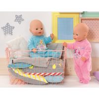 Baby Born Sametový overal s potiskem - Růžová 4