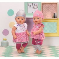 Baby Born Šatičky s čepičkou - Růžová čepička 4
