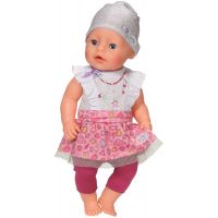 Baby Born Šatičky s čepičkou - Stříbrná čepička 2
