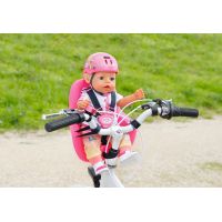 Baby Born Sedačka na bicykel ružová s čiernymi popruhmi 3