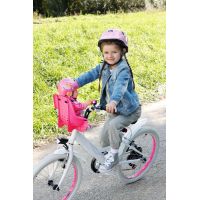 Baby Born Sedačka na bicykel ružová s čiernymi popruhmi 2