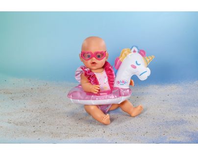 BABY born Súprava na plávanie s jednorožcom, 43 cm