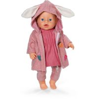 BABY born Súprava s kabátikom a šatičkami 43 cm zajačik 2