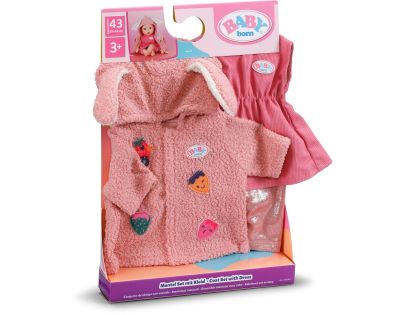 BABY born Súprava s kabátikom a šatičkami 43 cm zajačik