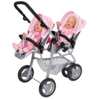 Baby Born Tříkolový kočárek pro dvojčata Jogger 4