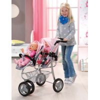 Baby Born Tříkolový kočárek pro dvojčata Jogger 6