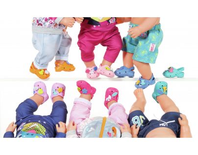 BABY born® Gumené sandálky Tmavo ružové