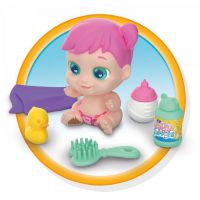 Baby Buppies miminko Holka růžové vlasy kúpanie 4