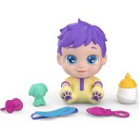 Baby Buppies miminko Kluk fialové vlasy spanie