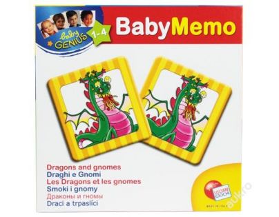 Baby genius baby pexeso - 3 druhy - Draky a trpaslíci