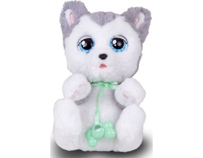 Baby Paws plyšové šteniatko bílošedé