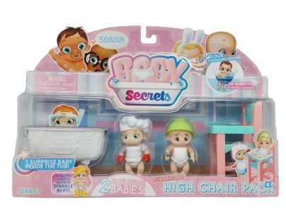 Baby Secrets Panenky s příšlušenstvím se židličkou