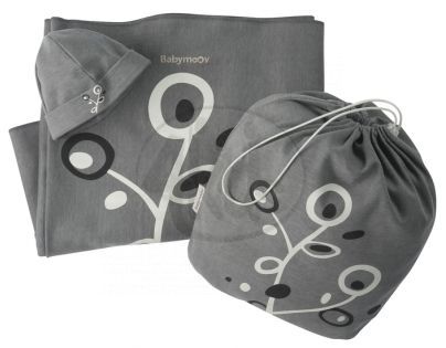 Baby šátek KNOT GREY/BLACK Babymoov 057205