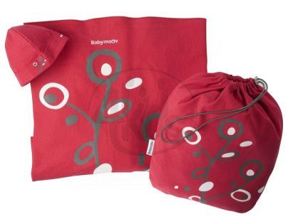 Baby šátek KNOT RED/GREY Babymoov 057206