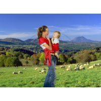 Baby šátek KNOT RED/GREY Babymoov 057206 2