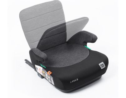 BabyAuto DOKA iFIX 125-150, podsedák so sklopným chrbtom, black grey flame