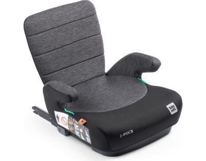BabyAuto DOKA iFIX 125-150, podsedák so sklopným chrbtom, black grey flame