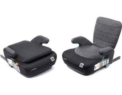 BabyAuto DOKA iFIX 125-150, podsedák so sklopným chrbtom, black grey flame