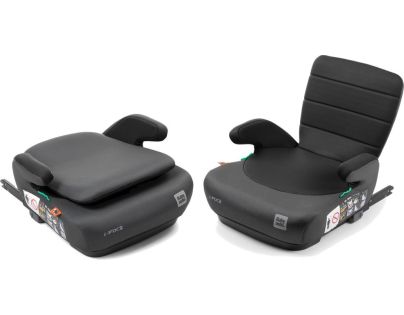 BabyAuto DOKA iFIX 125-150, podsedák so sklopným chrbtom, black grey