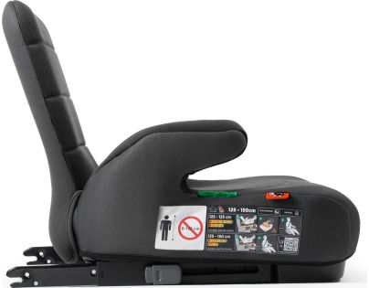 BabyAuto DOKA iFIX 125-150, podsedák so sklopným chrbtom, black grey