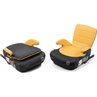 BabyAuto DOKA iFIX 125-150, podsedák so sklopným chrbtom, black mustard