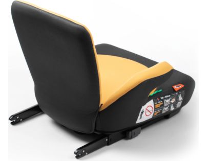 BabyAuto DOKA iFIX 125-150, podsedák so sklopným chrbtom, black mustard