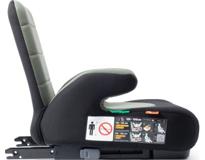 BabyAuto DOKA iFIX 125-150, podsedák so sklopným chrbtom, black olive green