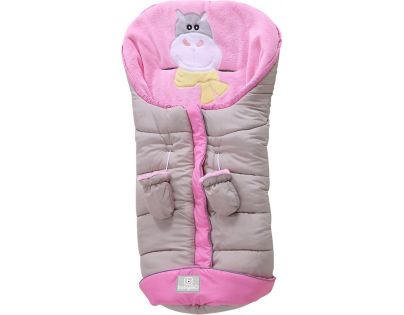BabyGo fusak Hippo beige pink