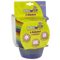 Babymoov Sada barevných misek s víčky 6ks 2