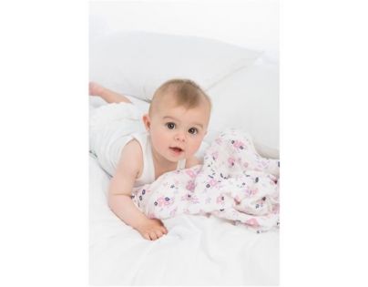 Babymoov mušelínové Mademoiselle Set 3ks biele/ružové/fialové