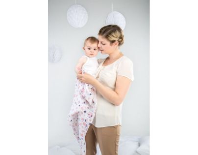 Babymoov mušelínové Mademoiselle Set 3ks biele/ružové/fialové