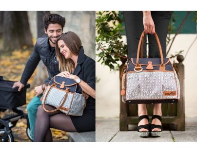 Babymoov Style Bag Black sivá/modrá