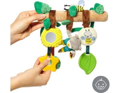 BabyOno Hračka na zavesenie Záhradník Teddy 22 cm