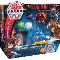 Bakugan balení 5 ks s doplňky Pyrus Maxotaur - Aquos Mantonoid 2