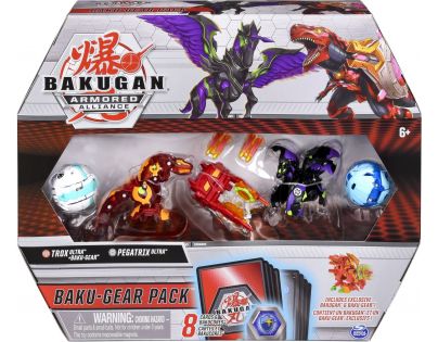 Bakugan bojovníci a špeciálne prídavné výstroj s2 Pegatrix a Trox