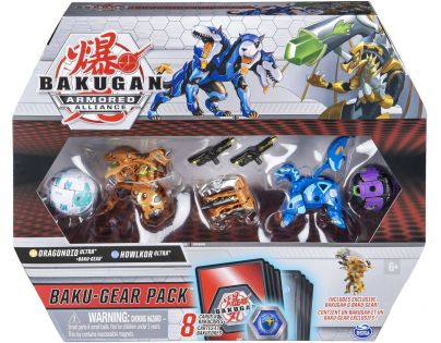 Bakugan bojovníci a špeciálne prídavné výstroj s2 Dragonoid a Howlkor