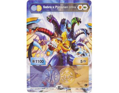 Bakugan bojovník s prídavnou výstrojou s2 Sabra x Pyravian