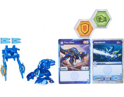 Bakugan bojovník s prídavnou výstrojou s2 Trox modrý
