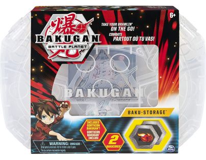 Bakugan sběratelský kufřík bílý průhledný