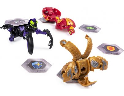 Bakugan startovací sada 3 ks Darkus Mantonoid