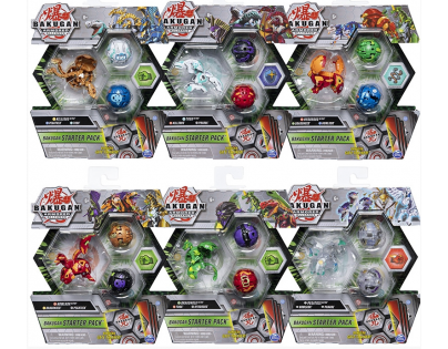 Bakugan štartovacia sada 3ks s2 Dragonoid, TROX, Hydorous