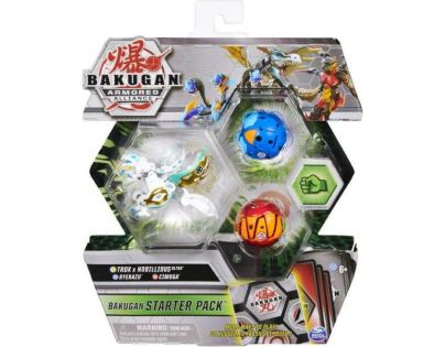 Bakugan startovací sada 3ks s2 Trox x Nobillious Ultra a Rverazu a Cimoga