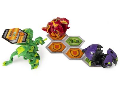 Bakugan štartovacia sada 3ks s2 Dragonoid, TROX, Hydorous