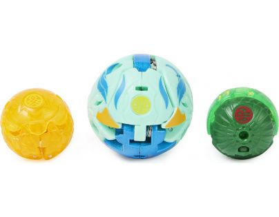 Bakugan Trojbalení s True Metal figurkou S4 Colossus Blue