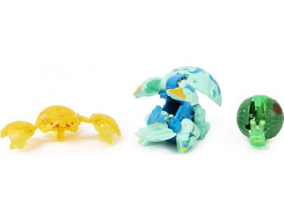 Bakugan Trojbalení s True Metal figurkou S4 Colossus Blue