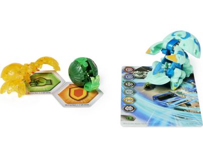 Bakugan Trojbalení s True Metal figurkou S4 Colossus Blue