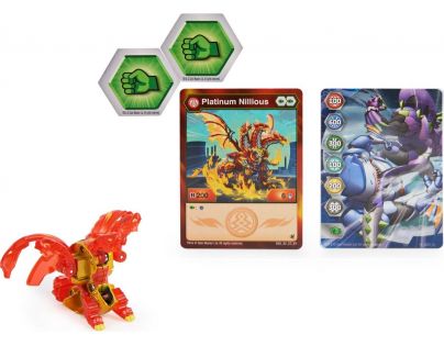 Bakugan True Metal figurky S4 Nillious Red