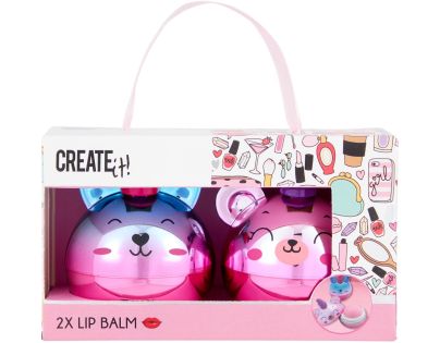 Balzam na pery Fun Create it! v taštičke 2 ks