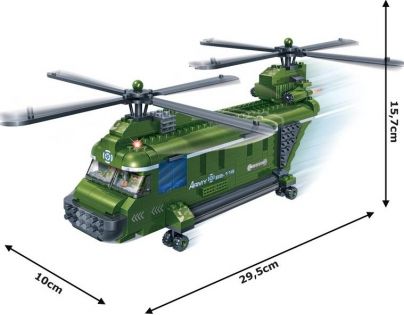 Mikro Trading Stavebnica BanBao Armáda 8852 Vojenský vrtulník