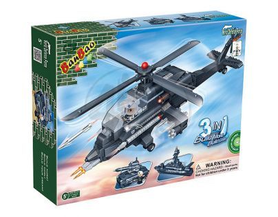 BanBao Armáda 8478 Vrtulník Loď Raketomet 3 v 1